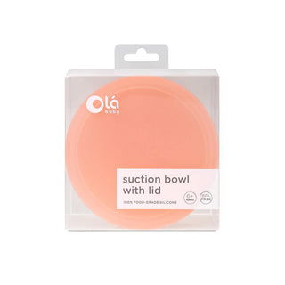 Olababy® Silicone Suction Bowl with Lid - Shop at The Pump Station and Nurtury