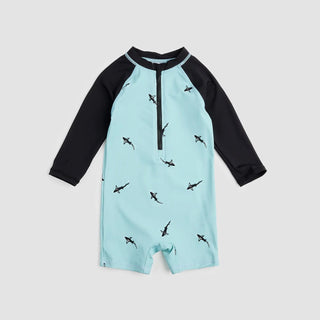 Petit Lem Baby Boy Swim Romper Knit S2 - Shop at The Pump Station and Nurtury