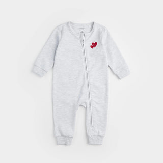 Petit Lem Mon Amour Baby Coverall S1 3M / Light Grey