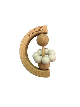 Three Hearts Moon Rattle - Shop at The Pump Station and Nurtury