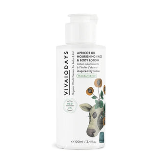 VIVAIODAYS Fragrance Free Apricot Oil Face & Body Lotion - Shop at The Pump Station and Nurtury