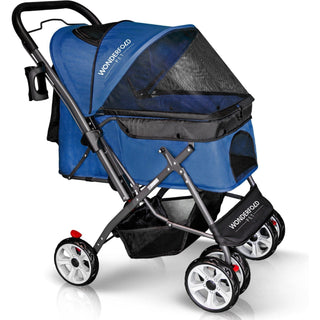 Wonderfold Folding Pet Stroller with Zipperless Entry & Reversible Handle Bar - Shop at The Pump Station and Nurtury