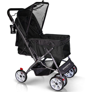 Wonderfold Folding Pet Stroller with Zipperless Entry & Reversible Handle Bar - Shop at The Pump Station and Nurtury