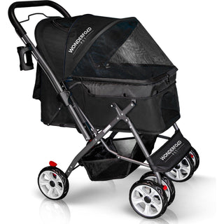 Wonderfold Folding Pet Stroller with Zipperless Entry & Reversible Handle Bar - Shop at The Pump Station and Nurtury