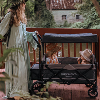 Wonderfold X2 Push + Pull Double Stroller Wagon 2 Seater - Shop at The Pump Station and Nurtury