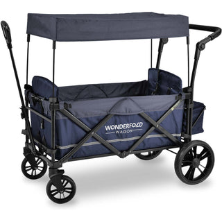 Wonderfold X2M Push + Pull Double Stroller Wagon w Magnetic Seatbelt Harness - Shop at The Pump Station and Nurtury