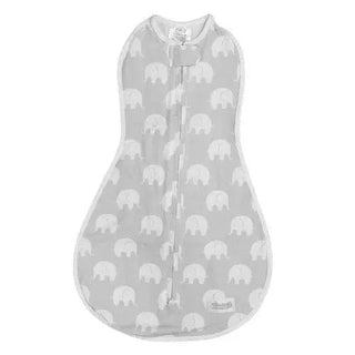 Woombie Original Swaddle | The Pump Station - Gray Elephant / Big 17