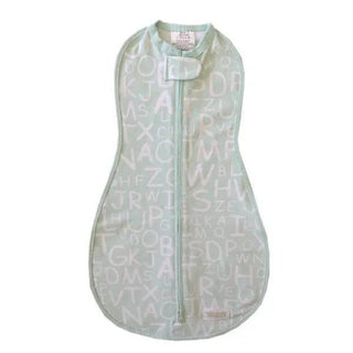 Woombie Original Swaddle | The Pump Station - Mint Alphabet / NB 12