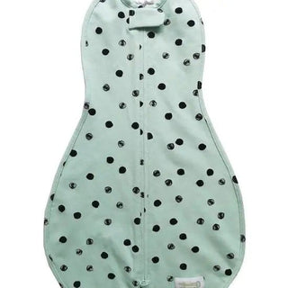 Woombie Original Swaddle | The Pump Station - Mint/Black Polka Dot / NB 25